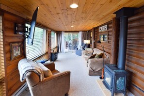 TV, fireplace, DVD player