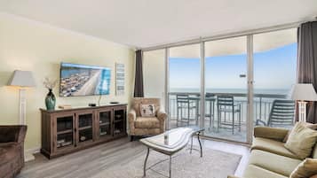 Condo, 1 Bedroom | Living area | TV