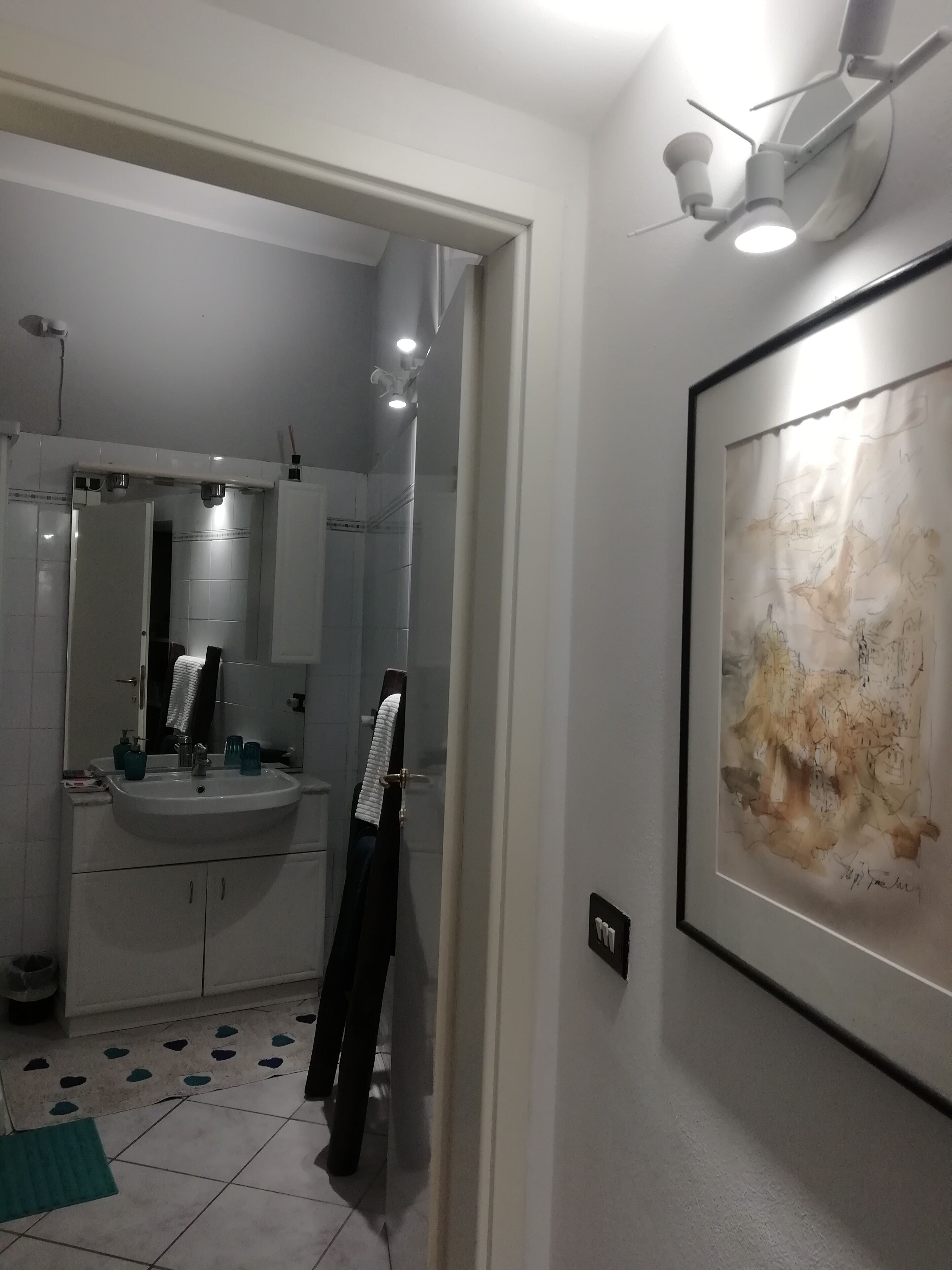 Sèche-cheveux, peignoirs, serviettes fournies, savon