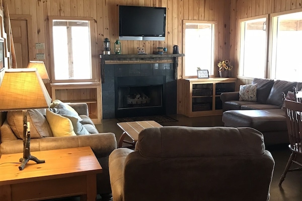TV connectée, cheminée