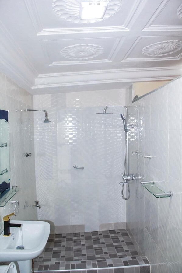 Serviettes fournies, savon, papier toilette