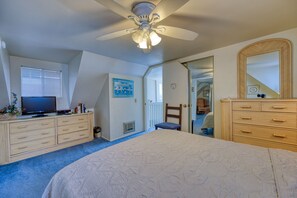 4 bedrooms, iron/ironing board, travel cot, bed sheets