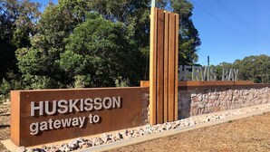 A sign for Huskisson gateway to Jervis Bay. - The Heart of Huskisson (Huskisson)
