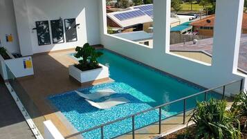 Indoor pool, a heated pool