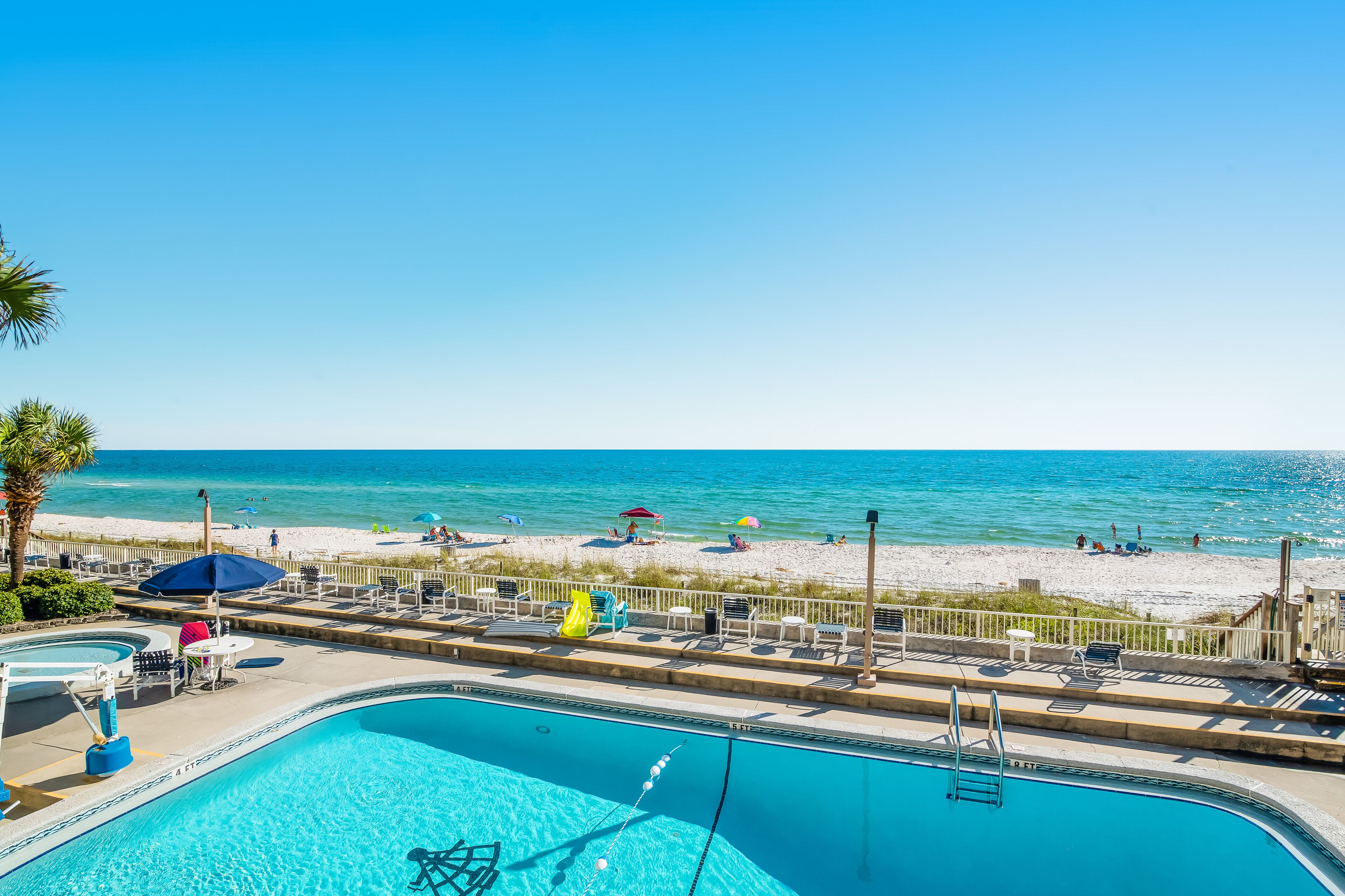 Gorgeous and cozy beachfront condo with shared pool and beach access