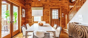 Modern, Cozy, Idyllic Log Cabin Secluded on 6 Serene Acres