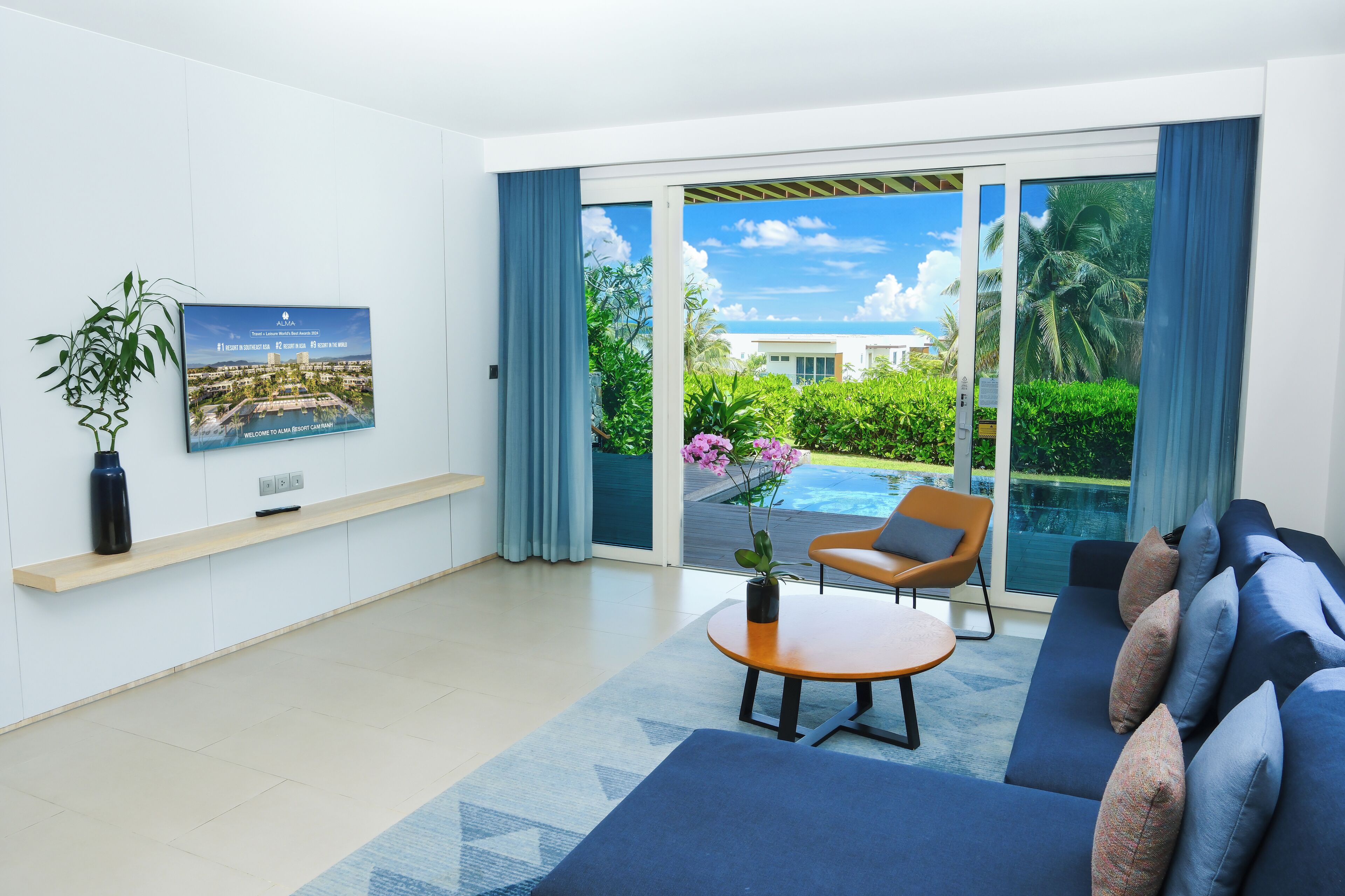 Villa, 2 slaapkamers, privézwembad, uitzicht op zee (Pavilion, 1 King & 1 Twin) | Uitzicht vanuit de kamer