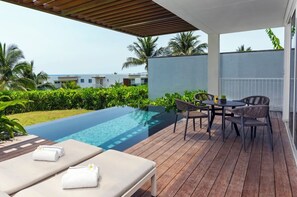 1 Bedroom Suite Pavilion, Private Pool, Ocean View - King Bed | View from room