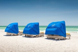 On the beach, sun-loungers, beach towels - Fun in the Sun at Tradewinds Island Grand (St Pete Beach)