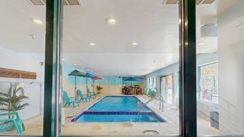 Indoor pool, a heated pool