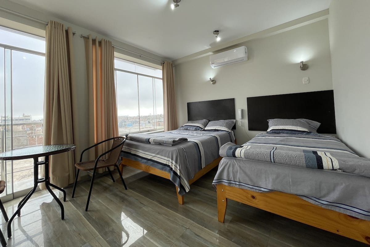 Down duvets, blackout curtains, free WiFi, bed sheets