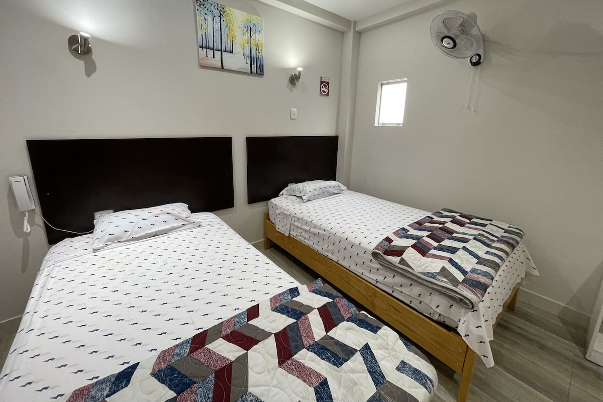 Down duvets, blackout curtains, free WiFi, bed sheets