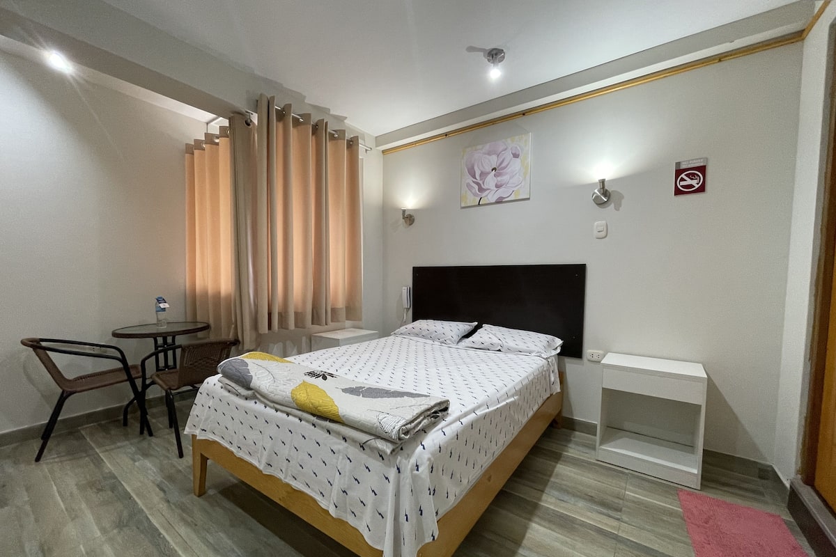Down duvets, blackout curtains, free WiFi, bed sheets