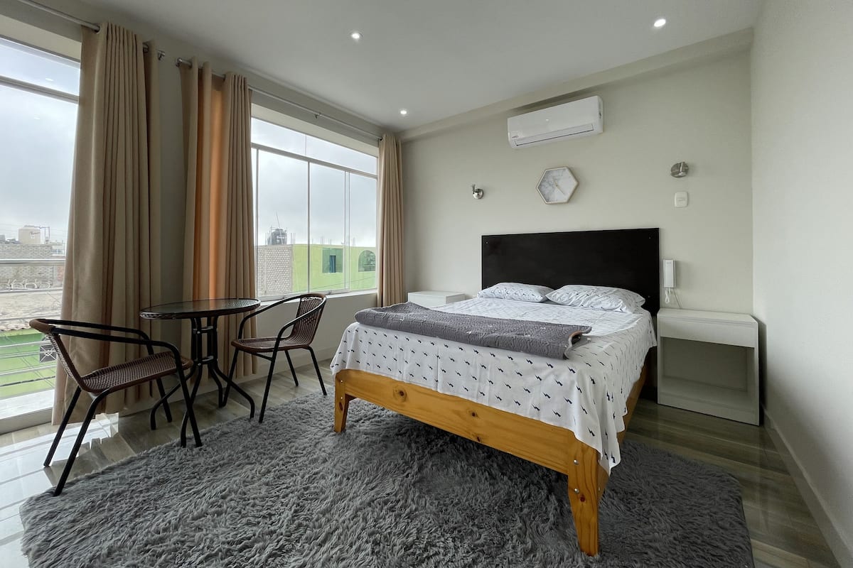 Down duvets, blackout curtains, free WiFi, bed sheets