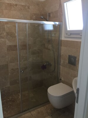 Villa, 3 Bedrooms | Bathroom | Shower, hydromassage showerhead, towels - BO073 by villaofsummer (Mugla)