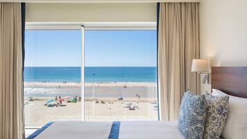 Casa de ciudad, 2 habitaciones, vista al océano, junto a la playa | 2 habitaciones, ropa de cama de alta calidad y escritorio