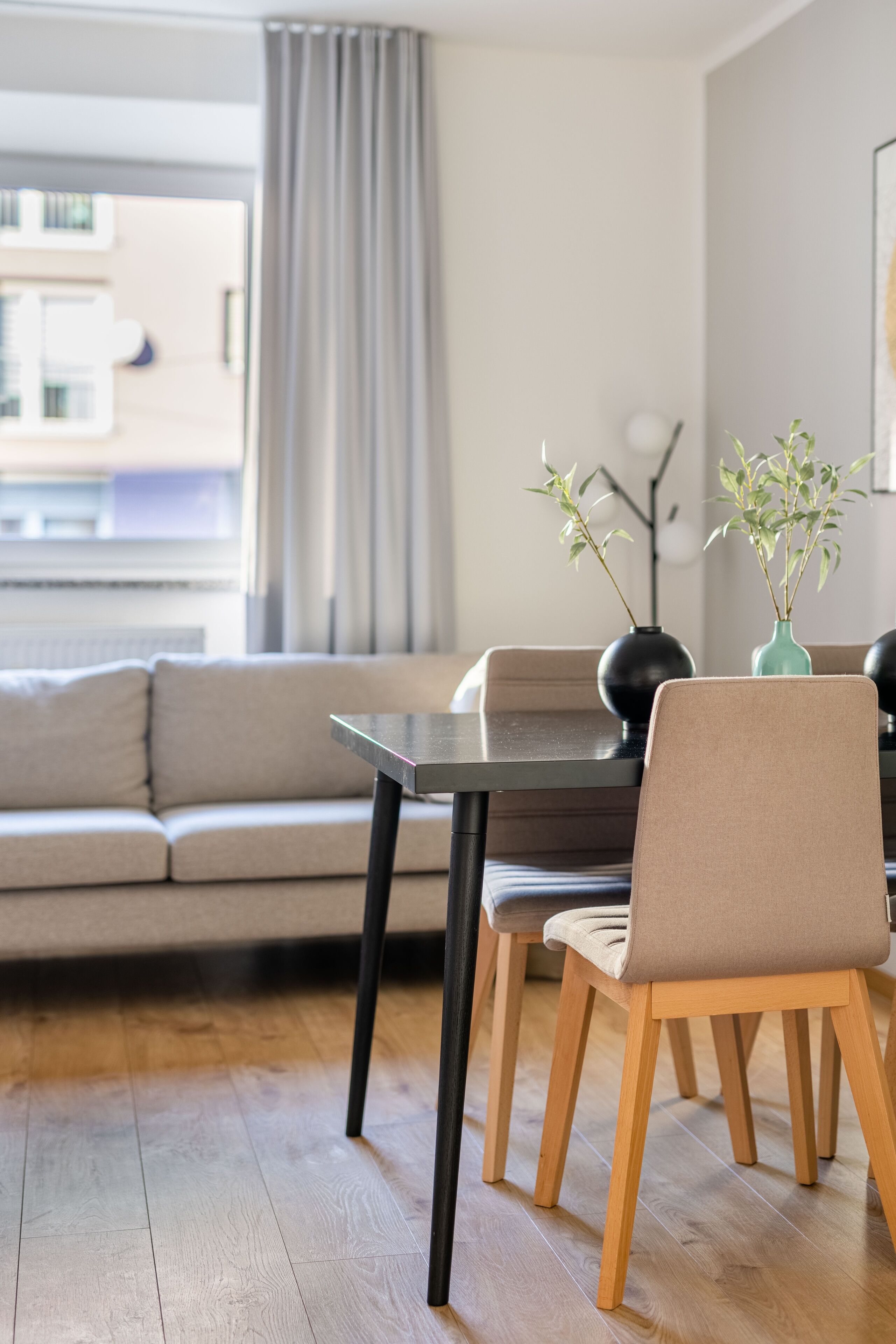 Two-Bedroom Suite with balcony | Living area | Flat-screen TV