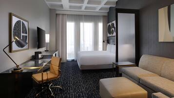 Premium bedding, pillowtop beds, in-room safe, blackout drapes