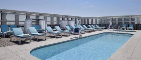 Outdoor pool, open 6:00 AM to 10:00 PM, free pool cabanas, pool loungers