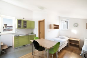 Basic Studio, 2 Twin Beds | Individually furnished, desk, laptop workspace, free WiFi - Apartments Medved (Koper)