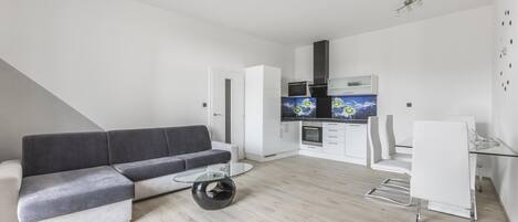 Apartment, Balcony | Private kitchenette | Full-sized fridge, microwave, oven, stovetop