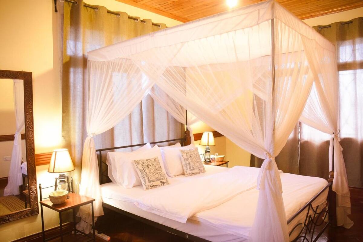 Habitación Deluxe con 1 cama matrimonial o 2 individuales | Escritorio, tabla de planchar con plancha, wifi gratis y ropa de cama