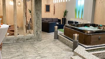 Salas de tratamiento para parejas, un sauna