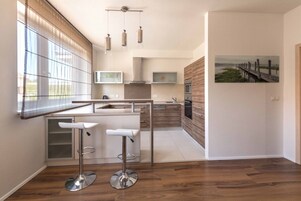 Refrigerador con freezer, microondas, horno, placa de cocina