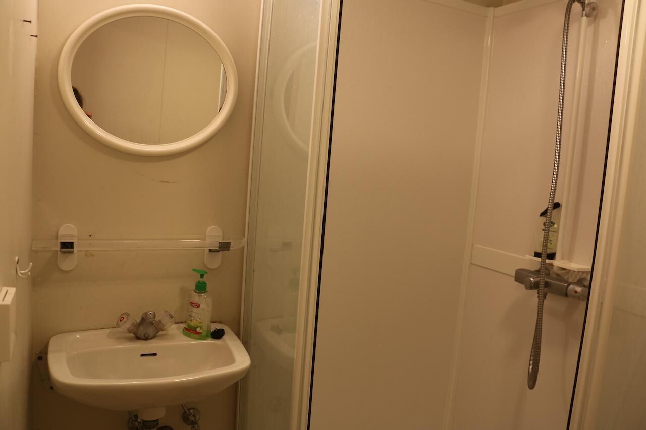 Cabin, 2 Bedrooms | Bathroom | Shower, hair dryer, towels, soap
