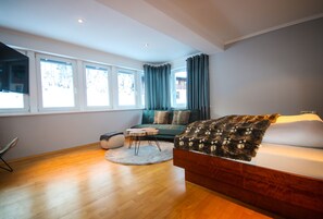 Design Suite, 1 Bedroom, Mountain View | Living area - Appartement Bosek (Wagrain)