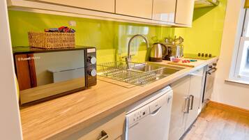 Microwave, oven, dishwasher, highchair