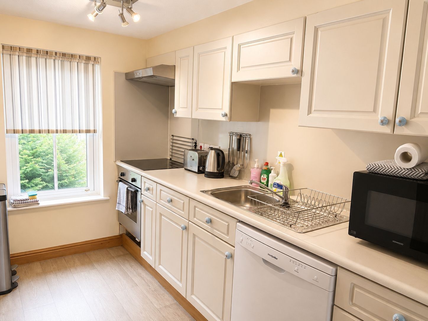 Microwave, oven, dishwasher, highchair