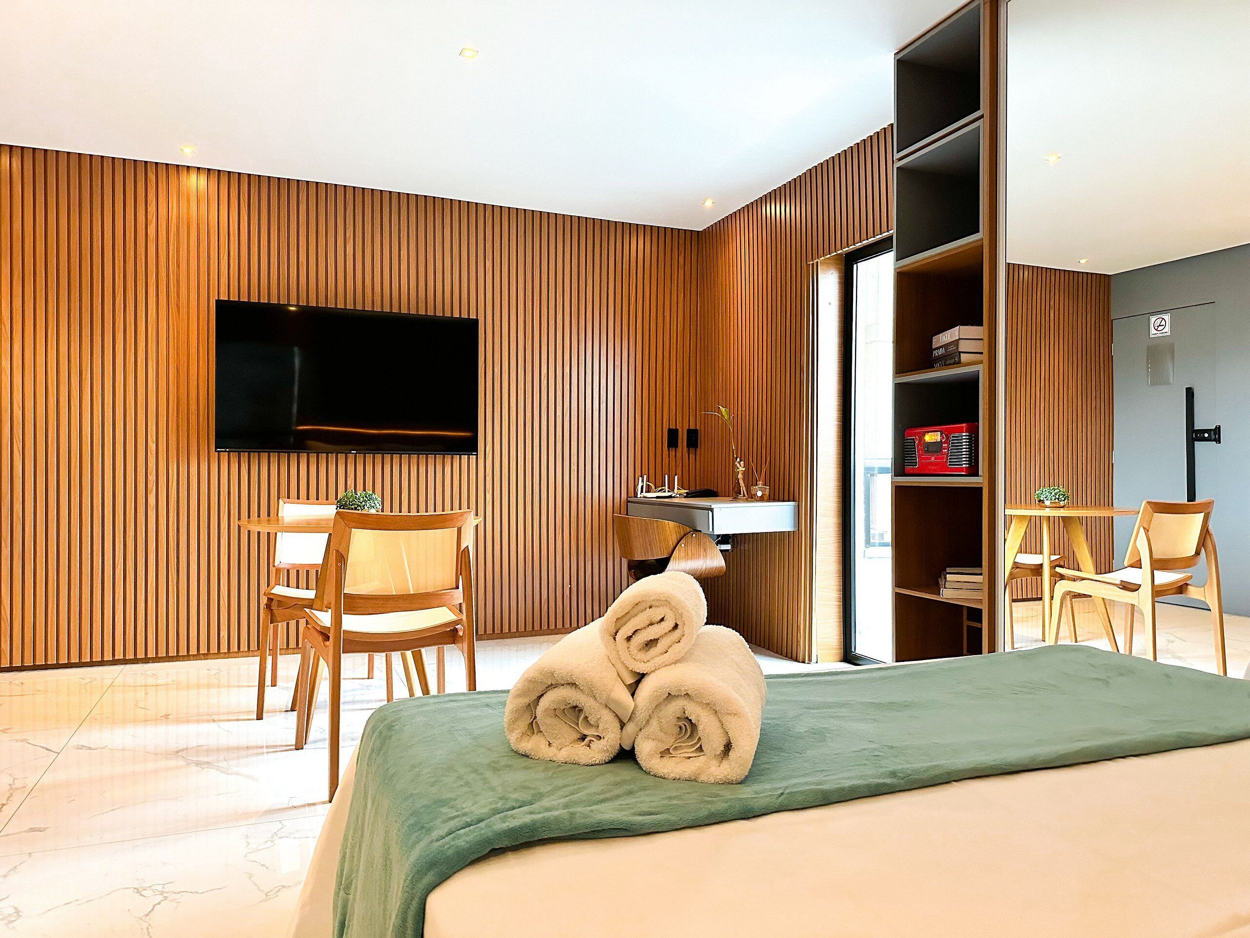 Deluxe Apartment, 1 Bedroom | Minibar, in-room safe, blackout curtains, free WiFi