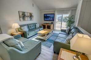 TV, DVD player, foosball