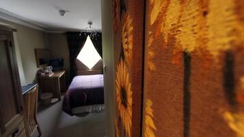 Double Room | Desk, laptop workspace, blackout curtains, iron/ironing board