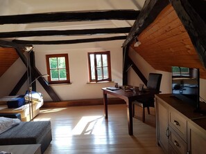 Family House | Living area | TV, fireplace - Vacation House Donacka Gora (Rogatec)