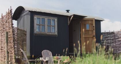 Traditional shepherd's huts in the middle of a National Nature Reserve.