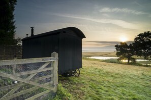 Property grounds - Traditional shepherd's huts in the middle of a National Nature Reserve. (Sheerness)