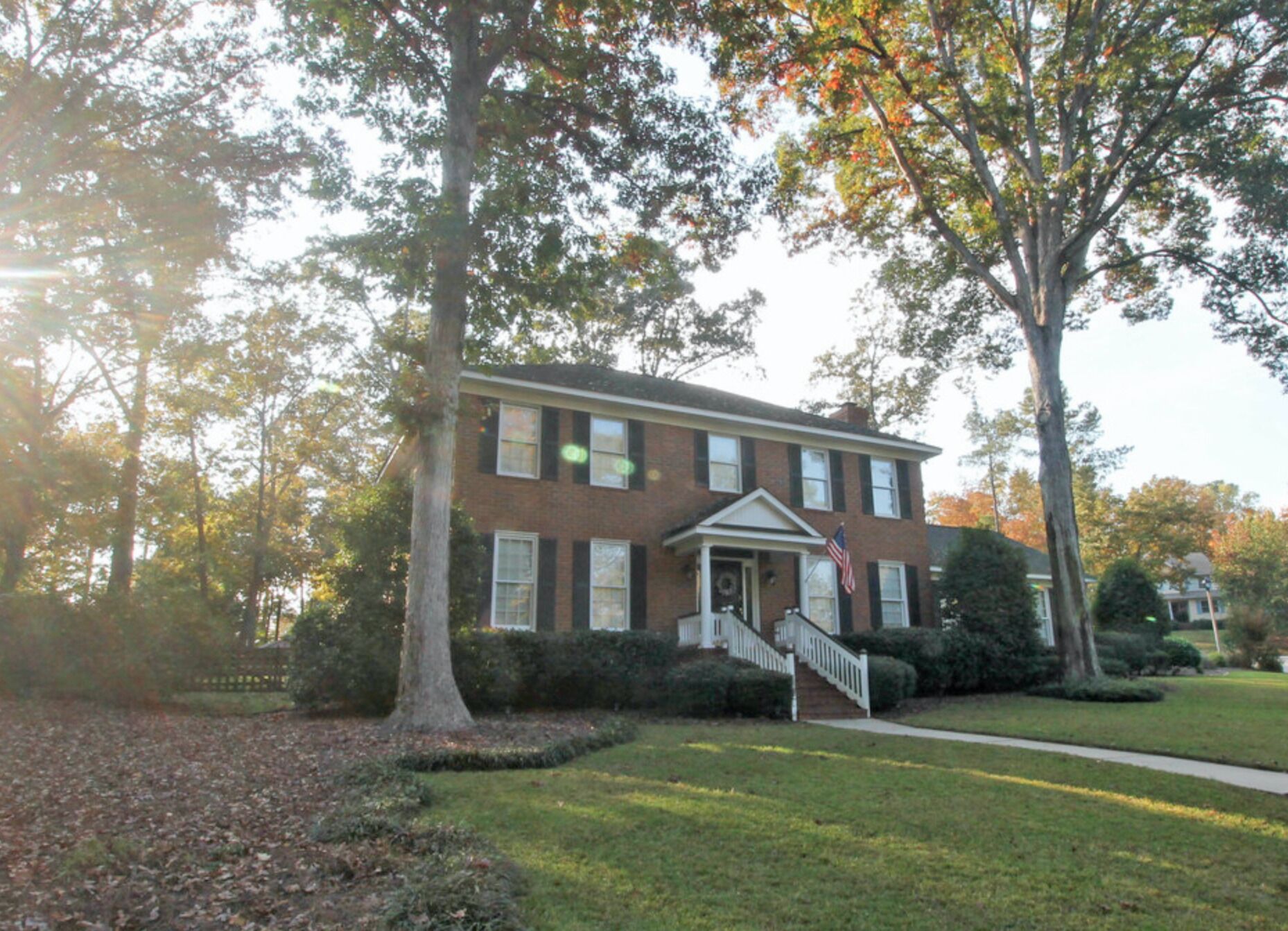 Enjoy Masters week in this beautiful brick colonial house. 