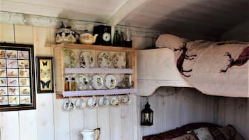 Cabin, 2 Queen Beds | 1 bedroom, bed sheets