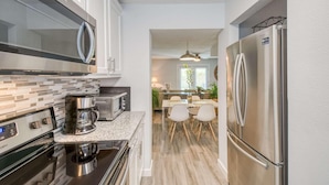 Condo, Multiple Beds (Flagler Flat) | Private kitchen | Dining table - Flagler Flat (St. Augustine)