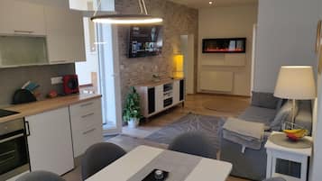 Televisión de pantalla plana, iPad, Netflix y reproductor de DVD