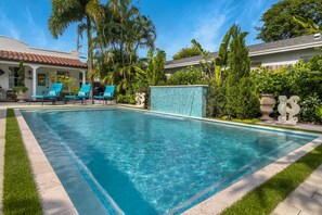 Outdoor pool, a heated pool - Private Oasis • 1 Mile to Beach • Heated Pool (Lake Worth)