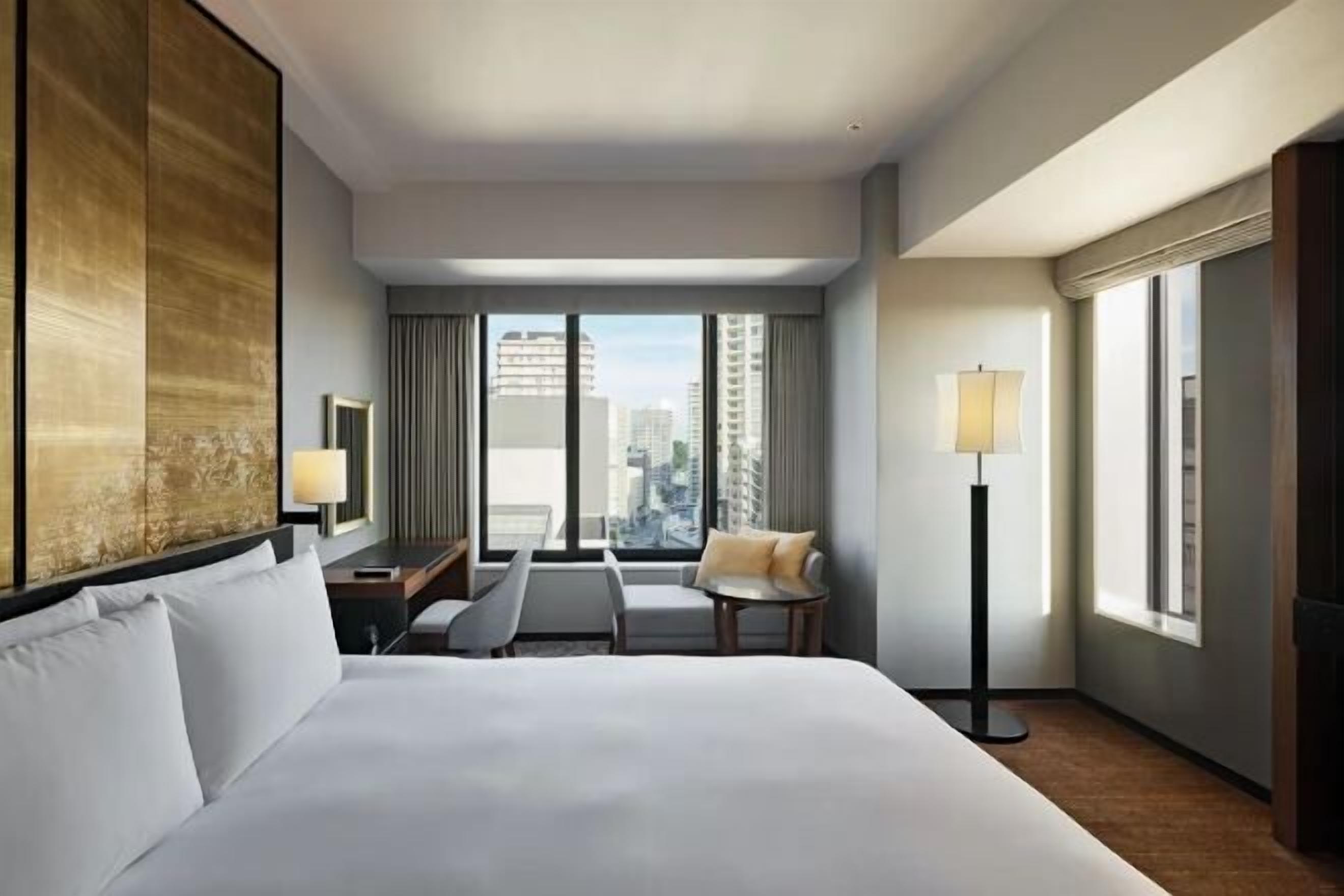 Premium bedding, in-room safe, soundproofing, iron/ironing board