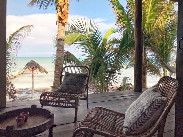 Terrace/patio - Casa Acacia - Stylish Beachfront Property (Isla Holbox)