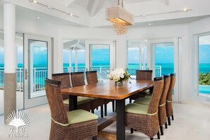 Dining - TC Villas -Beach Villa Sandstone -Facing Smith's Reef! (Providenciales)