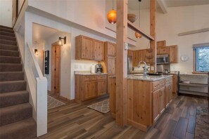 Condo, 2 Bedrooms | Private kitchen | Full-size fridge, microwave, oven, stovetop - Indian Paint Brush by JHRL (Wilson)