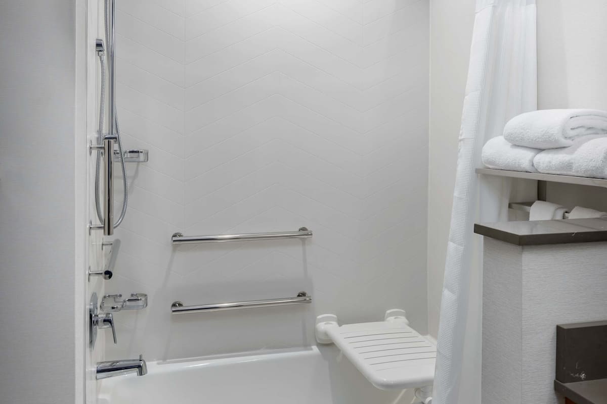 free toiletries, hair dryer, soap, shampoo