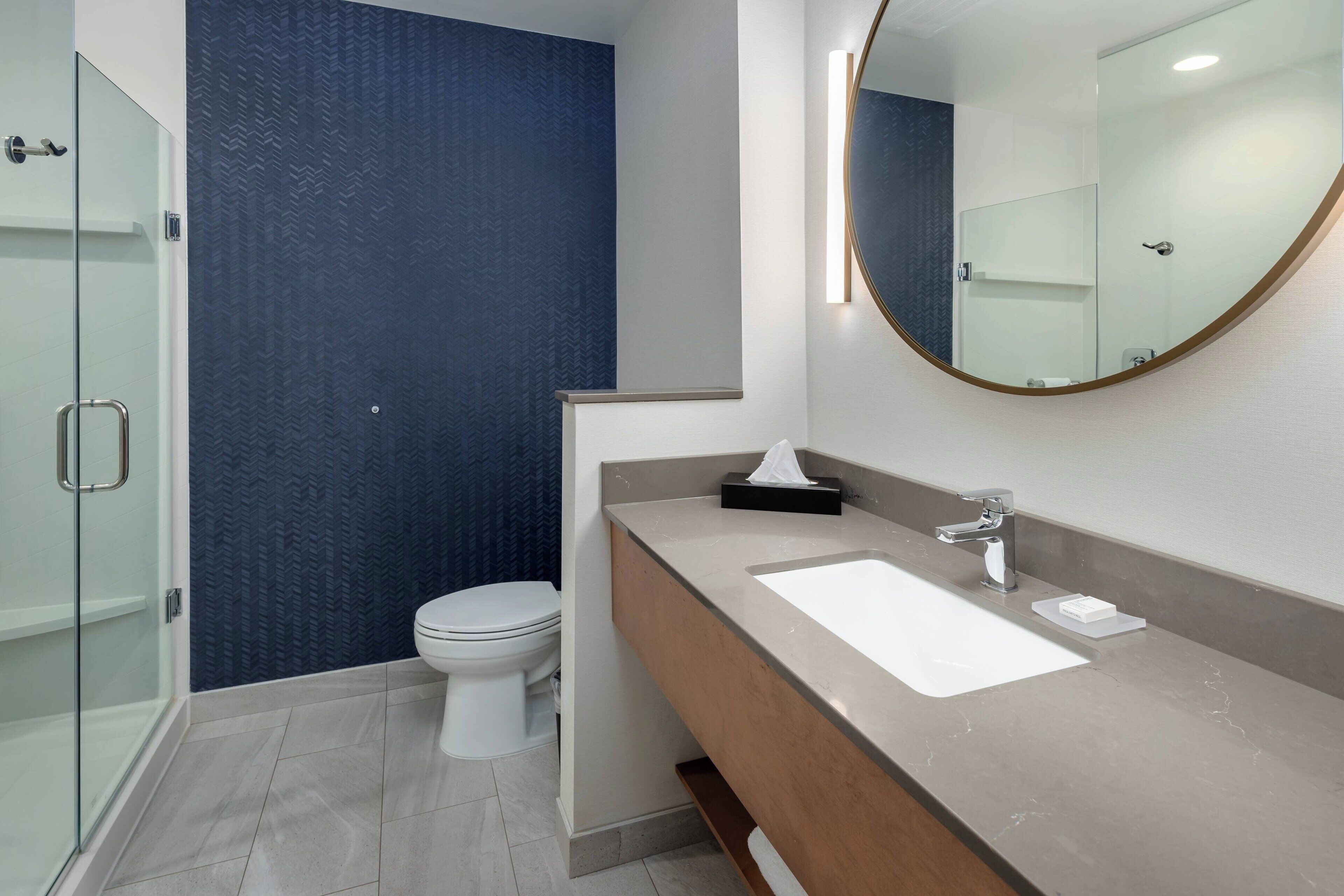 free toiletries, hair dryer, soap, shampoo