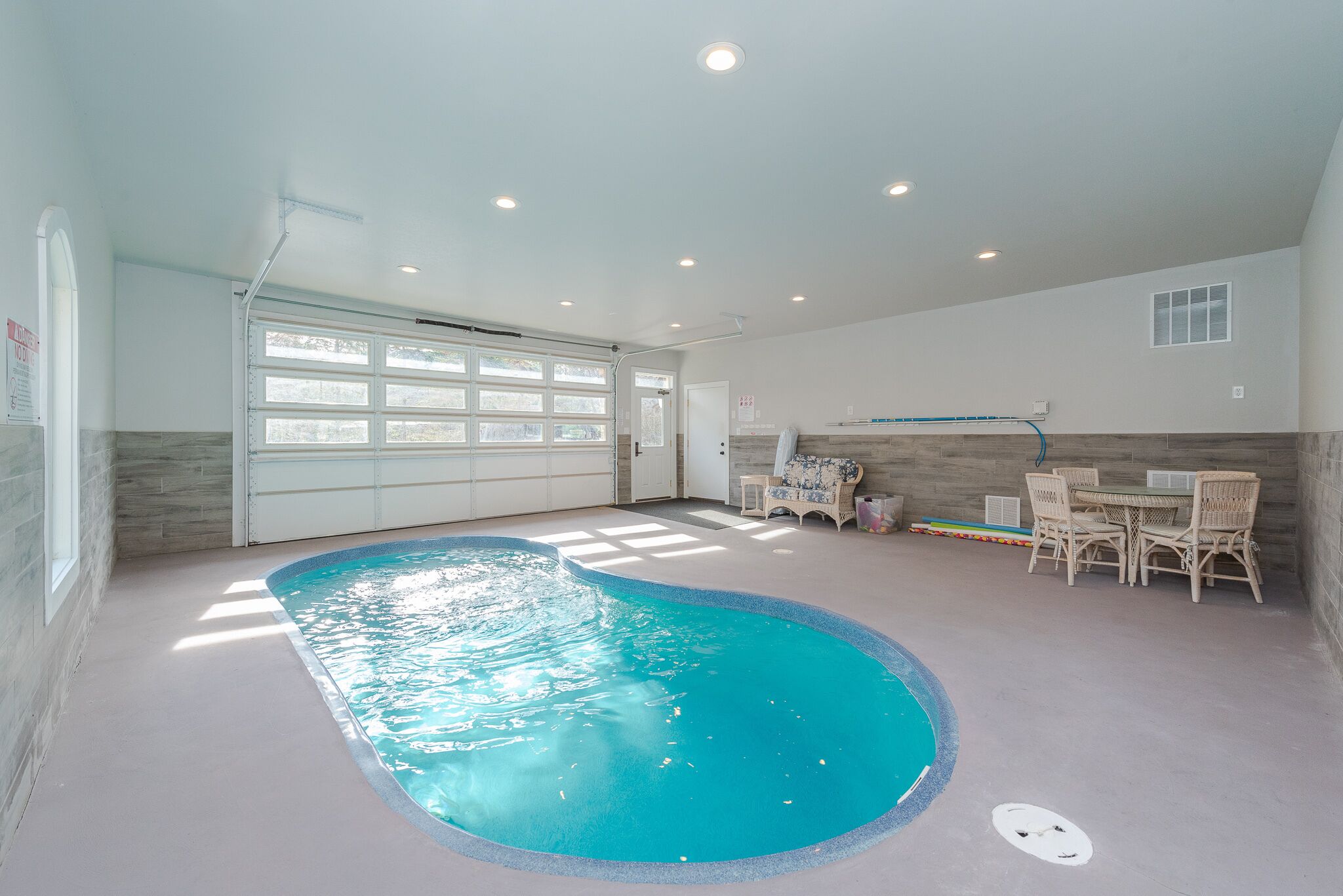 Indoor pool, a heated pool